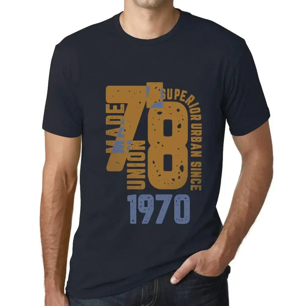 Men's Graphic T-Shirt Superior Urban Style Since 1970 54th Birthday Anniversary 54 Year Old Gift 1970 Vintage Eco-Friendly Short Sleeve Novelty Tee