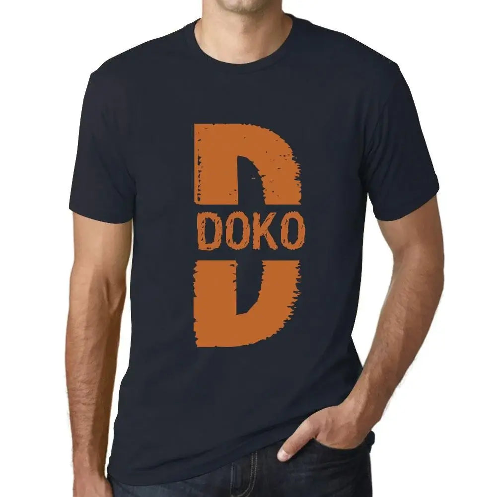 Men's Graphic T-Shirt Doko Eco-Friendly Limited Edition Short Sleeve Tee-Shirt Vintage Birthday Gift Novelty