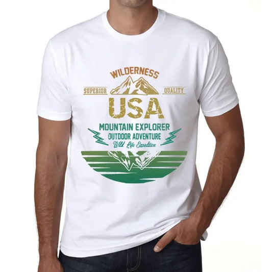 Men's Graphic T-Shirt Outdoor Adventure, Wilderness, Mountain Explorer Usa Eco-Friendly Limited Edition Short Sleeve Tee-Shirt Vintage Birthday Gift Novelty