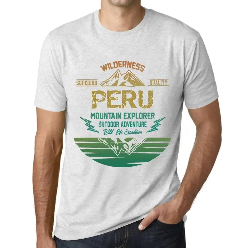 Men's Graphic T-Shirt Outdoor Adventure, Wilderness, Mountain Explorer Peru Eco-Friendly Limited Edition Short Sleeve Tee-Shirt Vintage Birthday Gift Novelty