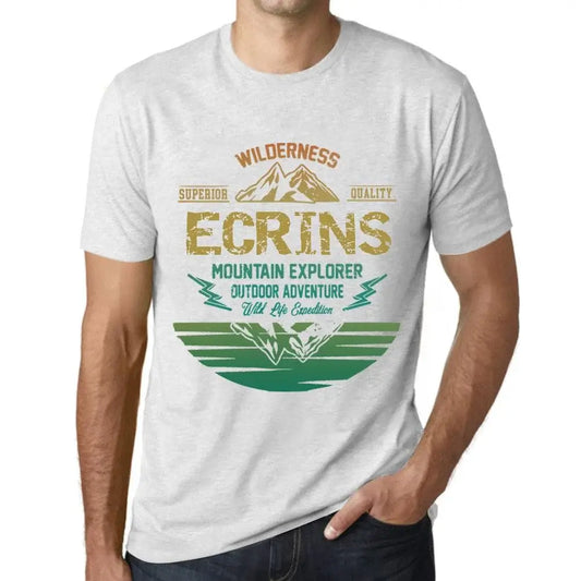 Men's Graphic T-Shirt Outdoor Adventure, Wilderness, Mountain Explorer Ecrins Eco-Friendly Limited Edition Short Sleeve Tee-Shirt Vintage Birthday Gift Novelty