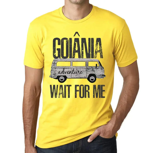 Men's Graphic T-Shirt Adventure Wait For Me In Goiânia Eco-Friendly Limited Edition Short Sleeve Tee-Shirt Vintage Birthday Gift Novelty