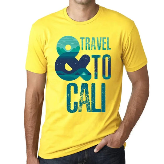 Men's Graphic T-Shirt And Travel To Cali Eco-Friendly Limited Edition Short Sleeve Tee-Shirt Vintage Birthday Gift Novelty