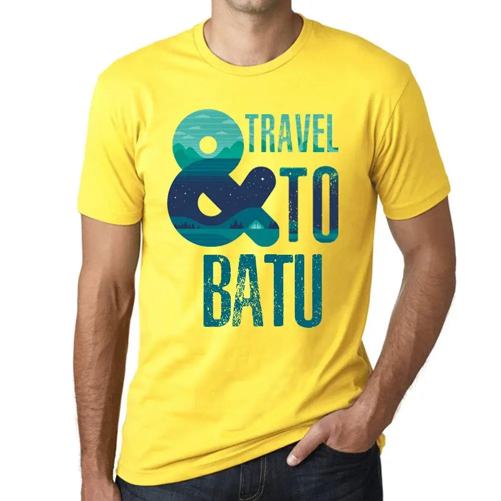 Men's Graphic T-Shirt And Travel To Batu Eco-Friendly Limited Edition Short Sleeve Tee-Shirt Vintage Birthday Gift Novelty
