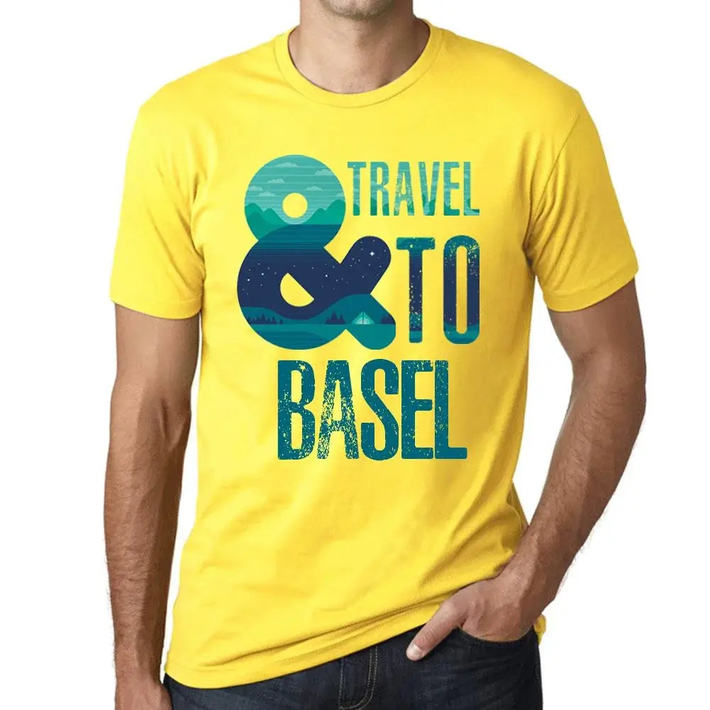 Men's Graphic T-Shirt And Travel To Basel Eco-Friendly Limited Edition Short Sleeve Tee-Shirt Vintage Birthday Gift Novelty