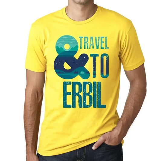 Men's Graphic T-Shirt And Travel To Erbil Eco-Friendly Limited Edition Short Sleeve Tee-Shirt Vintage Birthday Gift Novelty