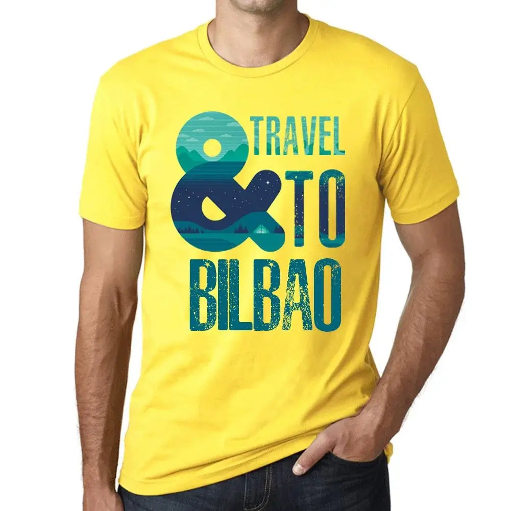 Men's Graphic T-Shirt And Travel To Bilbao Eco-Friendly Limited Edition Short Sleeve Tee-Shirt Vintage Birthday Gift Novelty