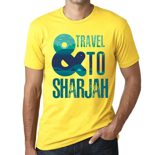 Men's Graphic T-Shirt And Travel To Sharjah Eco-Friendly Limited Edition Short Sleeve Tee-Shirt Vintage Birthday Gift Novelty