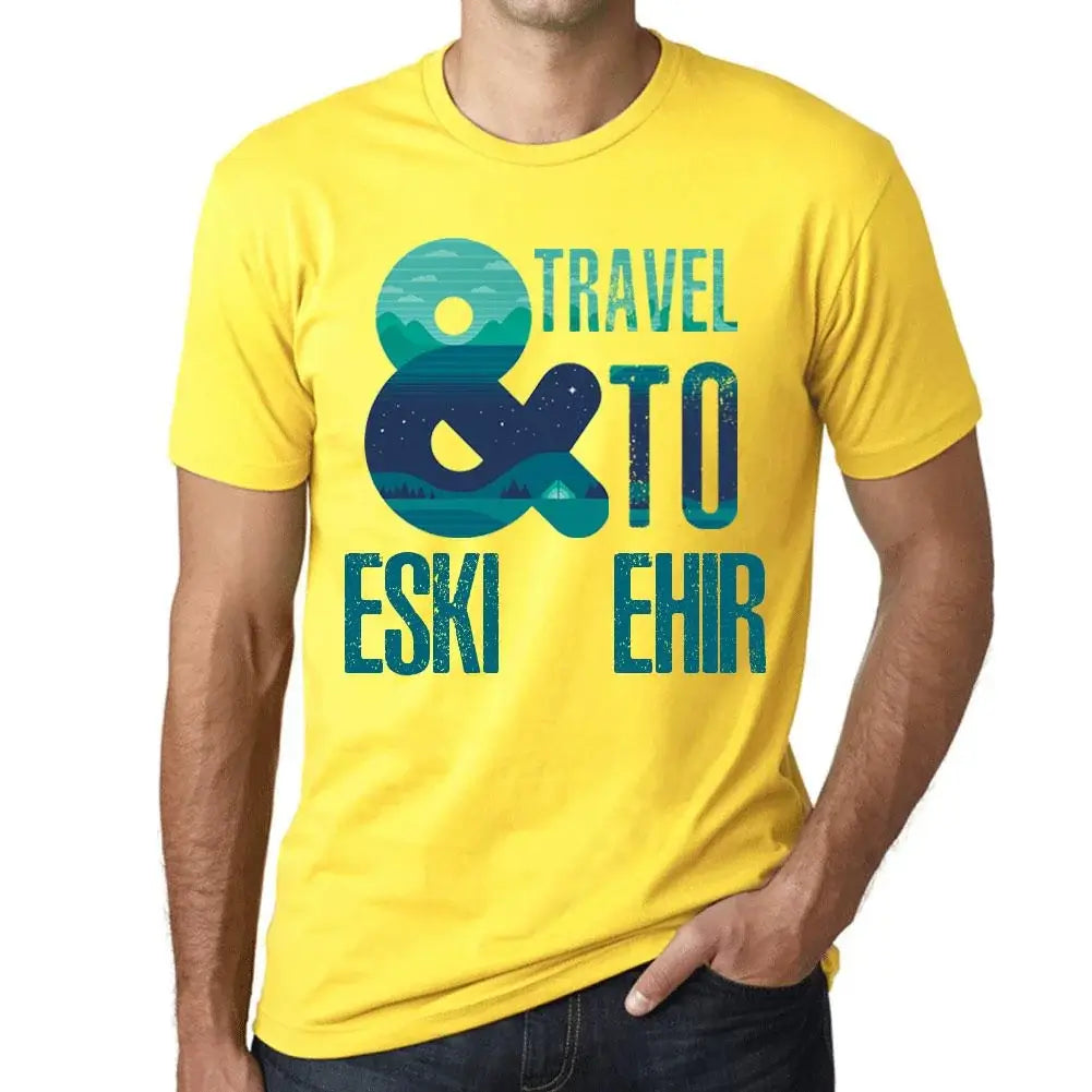 Men's Graphic T-Shirt And Travel To Eskişehir Eco-Friendly Limited Edition Short Sleeve Tee-Shirt Vintage Birthday Gift Novelty