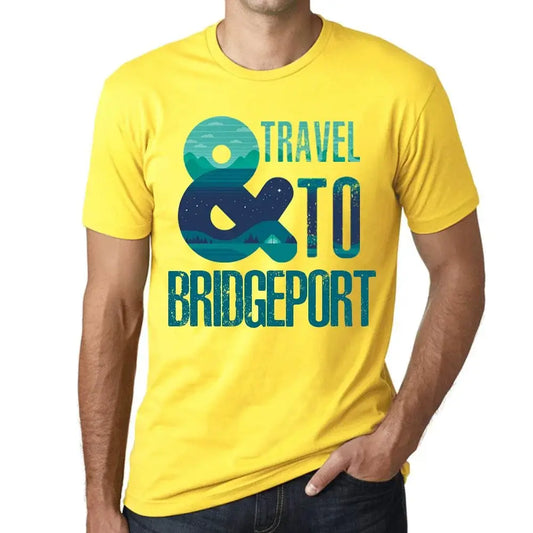 Men's Graphic T-Shirt And Travel To Bridgeport Eco-Friendly Limited Edition Short Sleeve Tee-Shirt Vintage Birthday Gift Novelty