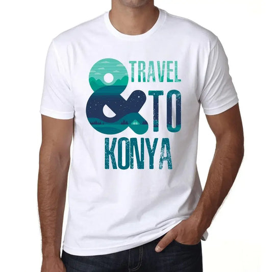 Men's Graphic T-Shirt And Travel To Konya Eco-Friendly Limited Edition Short Sleeve Tee-Shirt Vintage Birthday Gift Novelty