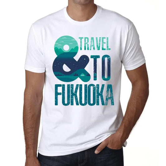 Men's Graphic T-Shirt And Travel To Fukuoka Eco-Friendly Limited Edition Short Sleeve Tee-Shirt Vintage Birthday Gift Novelty
