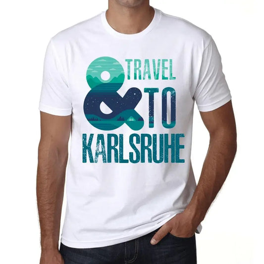 Men's Graphic T-Shirt And Travel To Karlsruhe Eco-Friendly Limited Edition Short Sleeve Tee-Shirt Vintage Birthday Gift Novelty