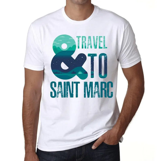 Men's Graphic T-Shirt And Travel To Saint Marc Eco-Friendly Limited Edition Short Sleeve Tee-Shirt Vintage Birthday Gift Novelty