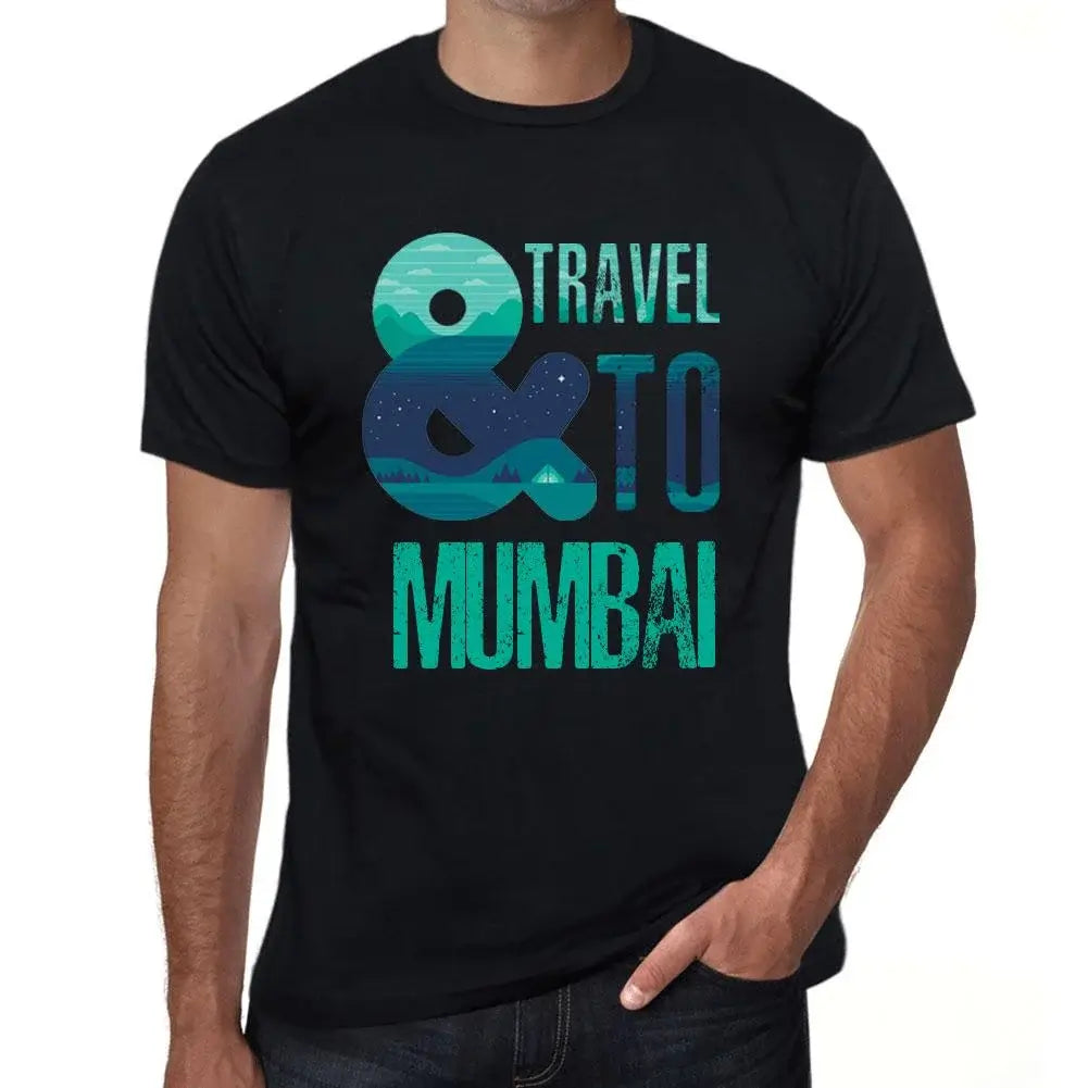 Men's Graphic T-Shirt And Travel To Mumbai Eco-Friendly Limited Edition Short Sleeve Tee-Shirt Vintage Birthday Gift Novelty