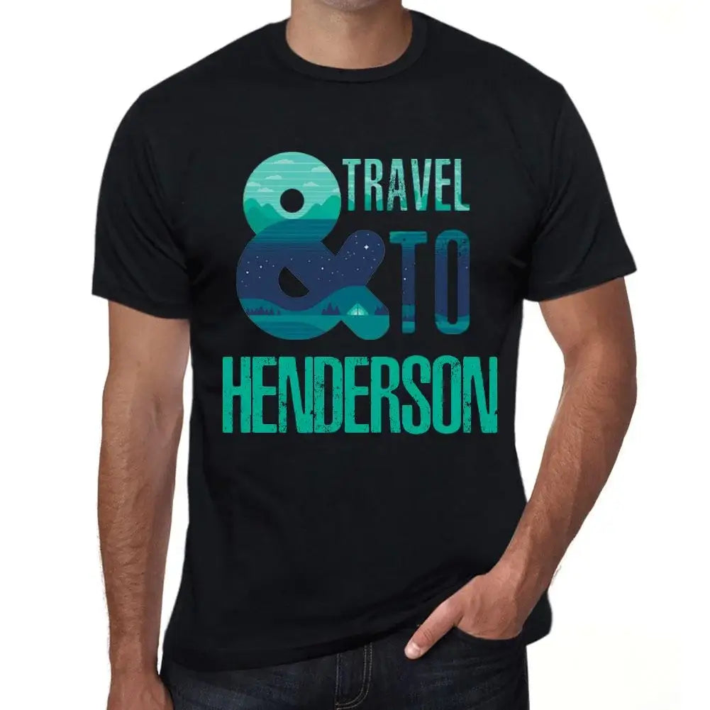 Men's Graphic T-Shirt And Travel To Henderson Eco-Friendly Limited Edition Short Sleeve Tee-Shirt Vintage Birthday Gift Novelty