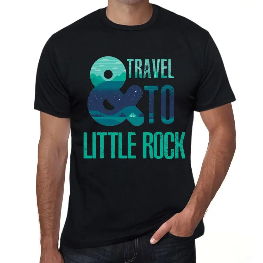 Men's Graphic T-Shirt And Travel To Little Rock Eco-Friendly Limited Edition Short Sleeve Tee-Shirt Vintage Birthday Gift Novelty