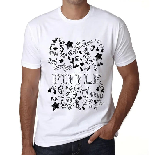 Men's Graphic T-Shirt Doodle Art Piffle Eco-Friendly Limited Edition Short Sleeve Tee-Shirt Vintage Birthday Gift Novelty