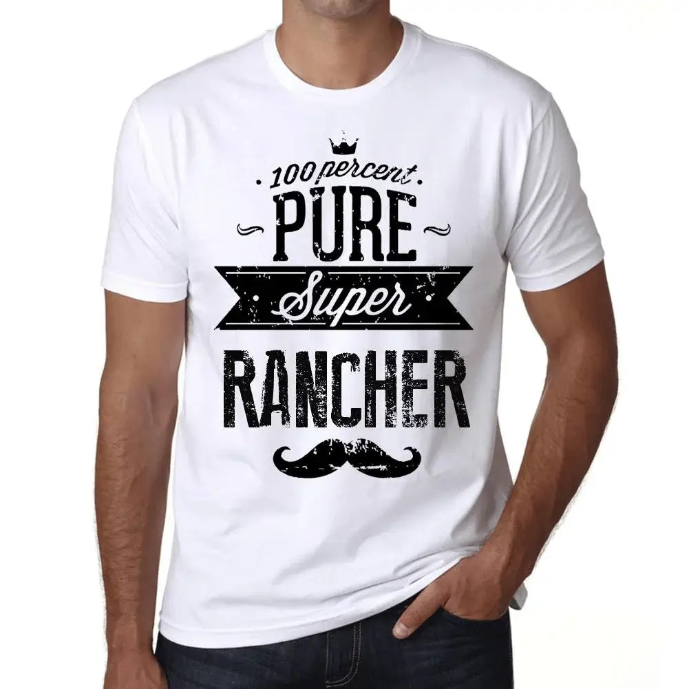 Men's Graphic T-Shirt 100% Pure Super Rancher Eco-Friendly Limited Edition Short Sleeve Tee-Shirt Vintage Birthday Gift Novelty