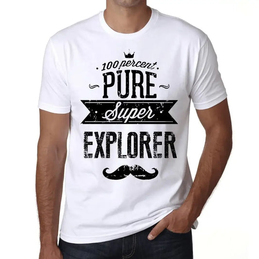 Men's Graphic T-Shirt 100% Pure Super Explorer Eco-Friendly Limited Edition Short Sleeve Tee-Shirt Vintage Birthday Gift Novelty