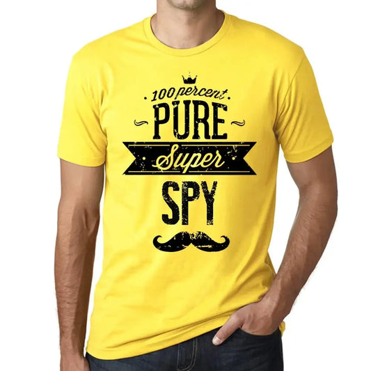 Men's Graphic T-Shirt 100% Pure Super Spy Eco-Friendly Limited Edition Short Sleeve Tee-Shirt Vintage Birthday Gift Novelty