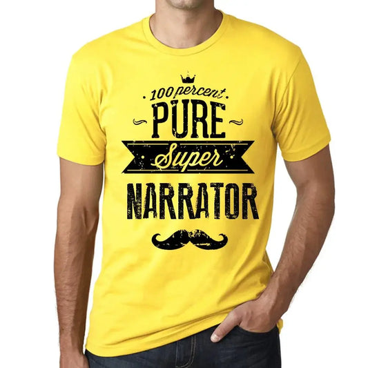 Men's Graphic T-Shirt 100% Pure Super Narrator Eco-Friendly Limited Edition Short Sleeve Tee-Shirt Vintage Birthday Gift Novelty