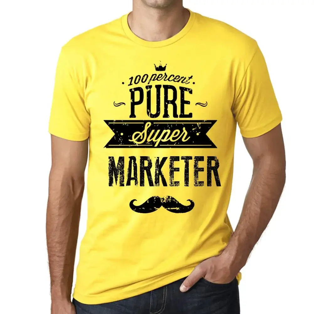 Men's Graphic T-Shirt 100% Pure Super Marketer Eco-Friendly Limited Edition Short Sleeve Tee-Shirt Vintage Birthday Gift Novelty