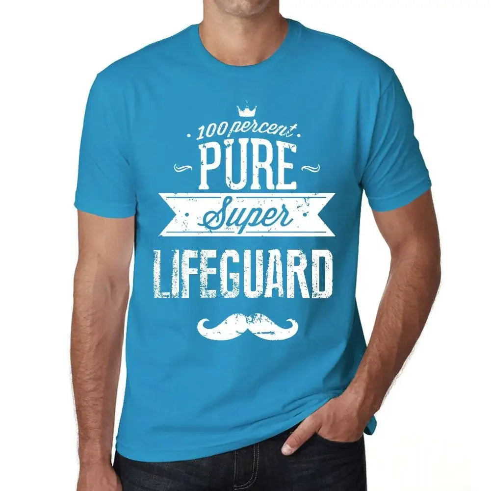 Men's Graphic T-Shirt 100% Pure Super Lifeguard Eco-Friendly Limited Edition Short Sleeve Tee-Shirt Vintage Birthday Gift Novelty