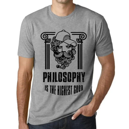 Men's Graphic T-Shirt Philosophy Is The Highest Good Eco-Friendly Limited Edition Short Sleeve Tee-Shirt Vintage Birthday Gift Novelty