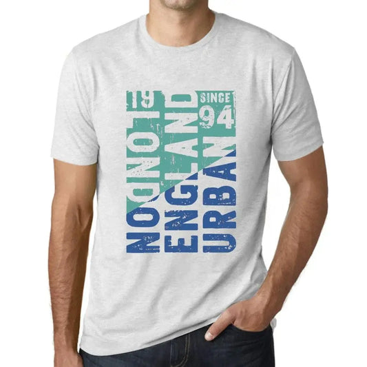 Men's Graphic T-Shirt London England Urban Since 94 30th Birthday Anniversary 30 Year Old Gift 1994 Vintage Eco-Friendly Short Sleeve Novelty Tee