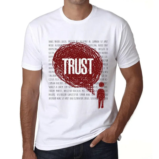 Men's Graphic T-Shirt Thoughts Trust Eco-Friendly Limited Edition Short Sleeve Tee-Shirt Vintage Birthday Gift Novelty