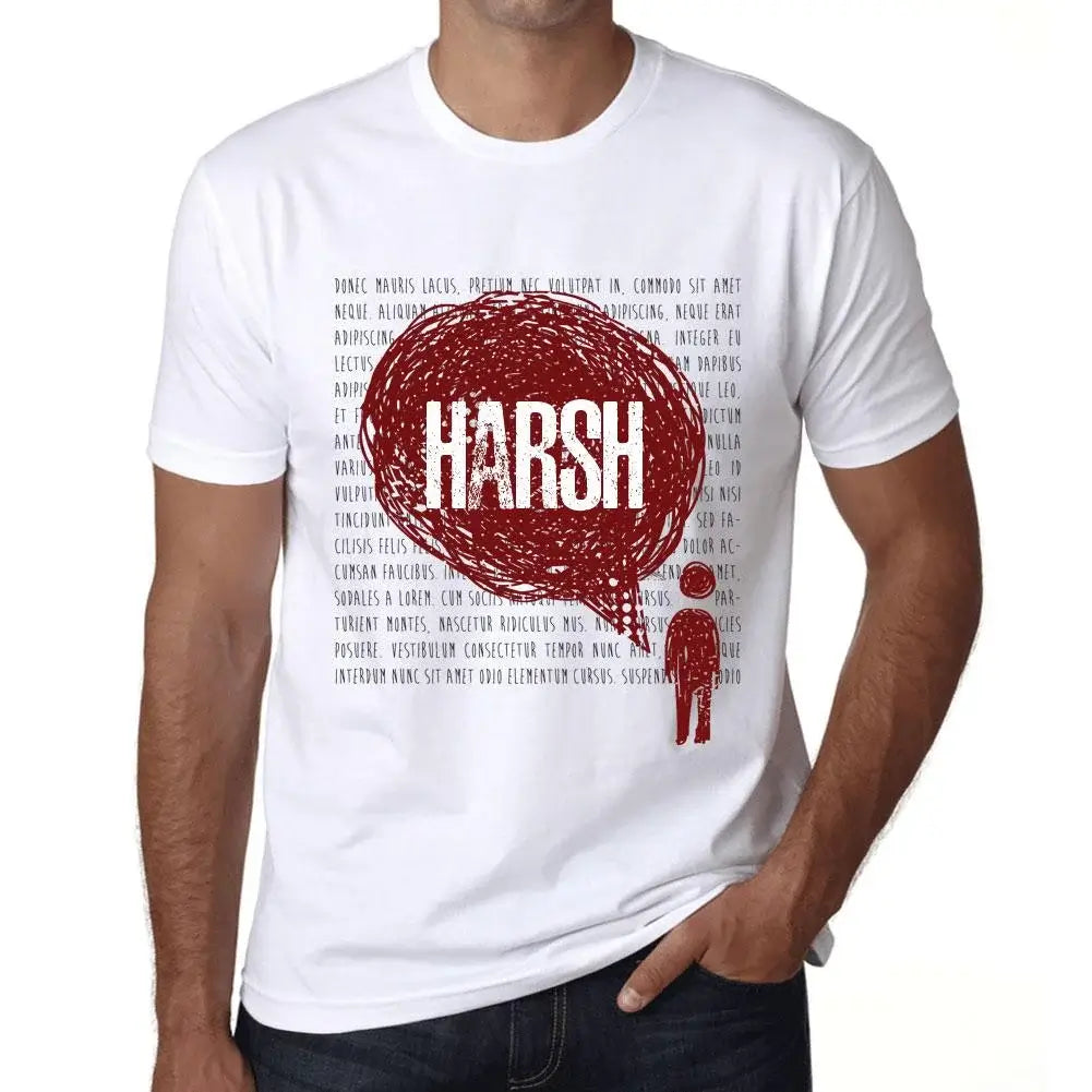 Men's Graphic T-Shirt Thoughts Harsh Eco-Friendly Limited Edition Short Sleeve Tee-Shirt Vintage Birthday Gift Novelty