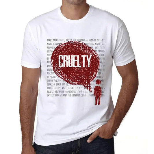 Men's Graphic T-Shirt Thoughts Cruelty Eco-Friendly Limited Edition Short Sleeve Tee-Shirt Vintage Birthday Gift Novelty