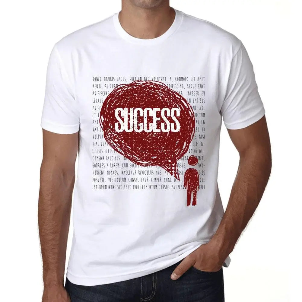 Men's Graphic T-Shirt Thoughts Success Eco-Friendly Limited Edition Short Sleeve Tee-Shirt Vintage Birthday Gift Novelty