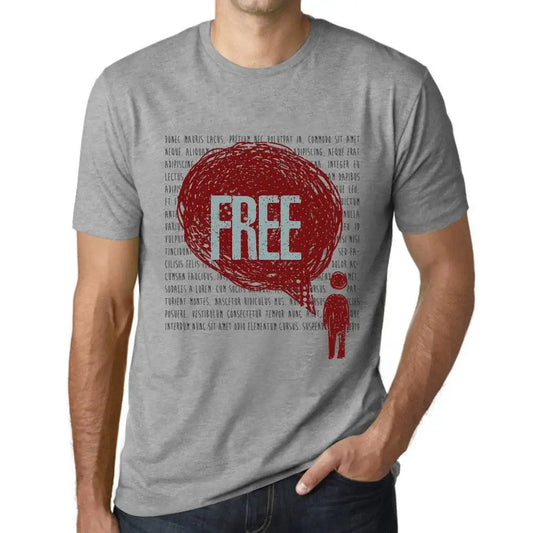 Men's Graphic T-Shirt Thoughts Free Eco-Friendly Limited Edition Short Sleeve Tee-Shirt Vintage Birthday Gift Novelty