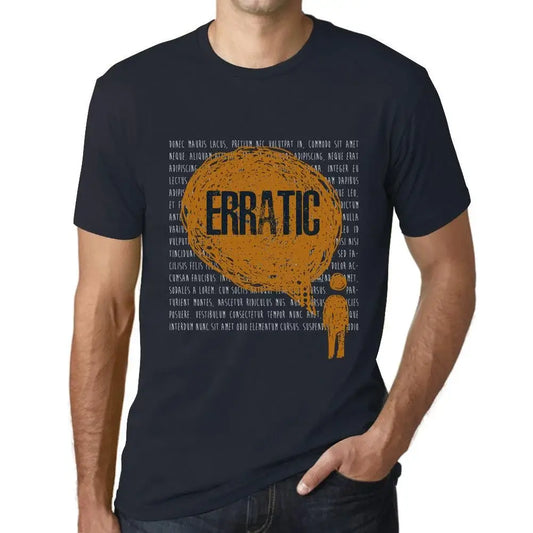 Men's Graphic T-Shirt Thoughts Erratic Eco-Friendly Limited Edition Short Sleeve Tee-Shirt Vintage Birthday Gift Novelty