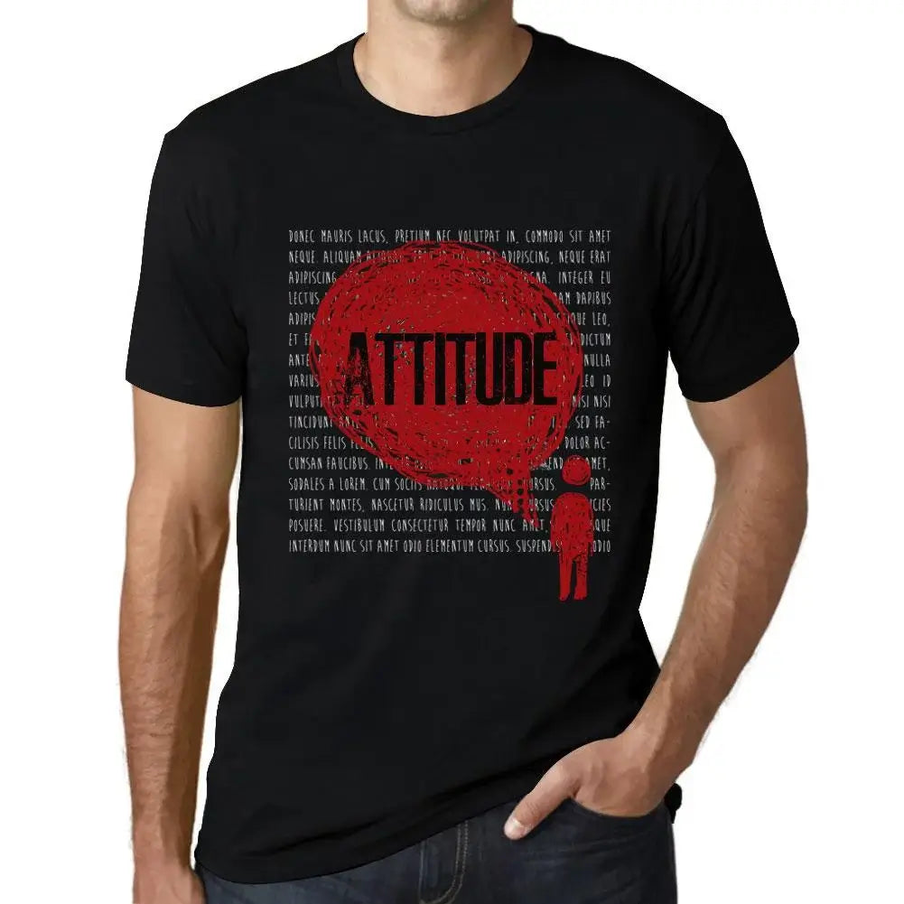 Men's Graphic T-Shirt Thoughts Attitude Eco-Friendly Limited Edition Short Sleeve Tee-Shirt Vintage Birthday Gift Novelty