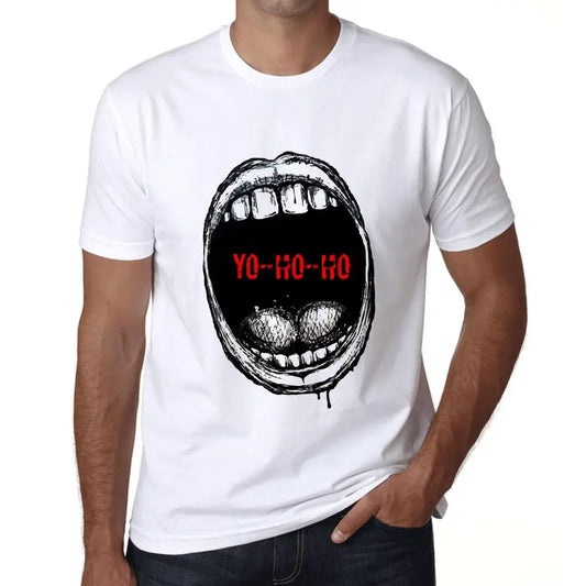 Men's Graphic T-Shirt Mouth Expressions Yo-Ho-Ho Eco-Friendly Limited Edition Short Sleeve Tee-Shirt Vintage Birthday Gift Novelty