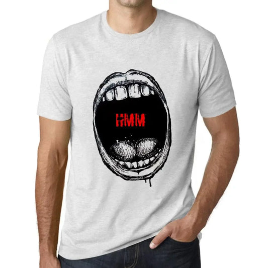Men's Graphic T-Shirt Mouth Expressions Hmm Eco-Friendly Limited Edition Short Sleeve Tee-Shirt Vintage Birthday Gift Novelty