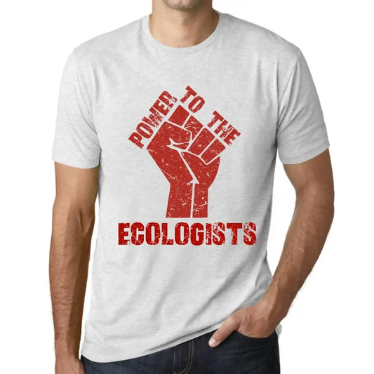 Men's Graphic T-Shirt Power To The Ecologists Eco-Friendly Limited Edition Short Sleeve Tee-Shirt Vintage Birthday Gift Novelty
