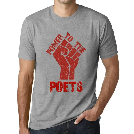 Men's Graphic T-Shirt Power To The Poets Eco-Friendly Limited Edition Short Sleeve Tee-Shirt Vintage Birthday Gift Novelty