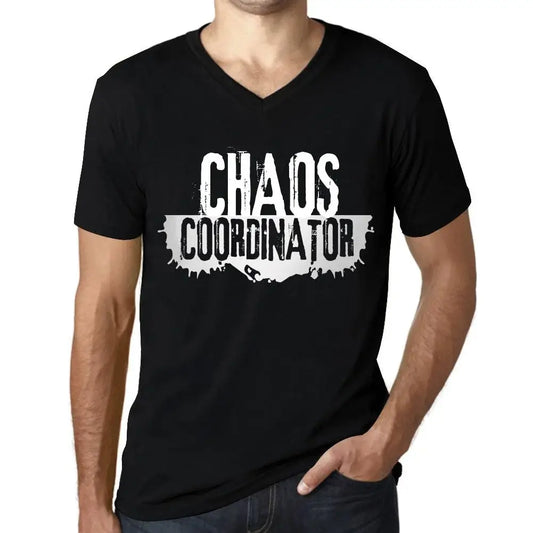 Men's Graphic T-Shirt V Neck Chaos Coordinator Eco-Friendly Limited Edition Short Sleeve Tee-Shirt Vintage Birthday Gift Novelty