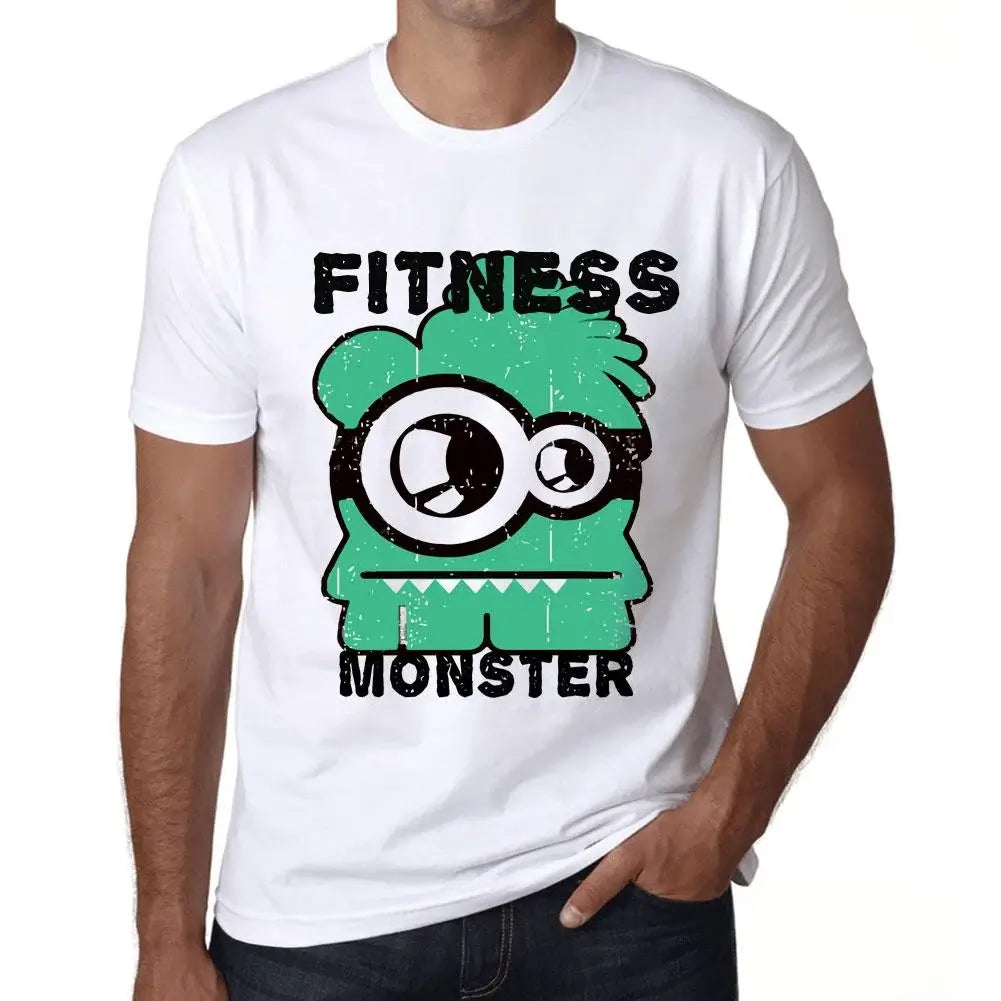 Men's Graphic T-Shirt Fitness Monster Eco-Friendly Limited Edition Short Sleeve Tee-Shirt Vintage Birthday Gift Novelty