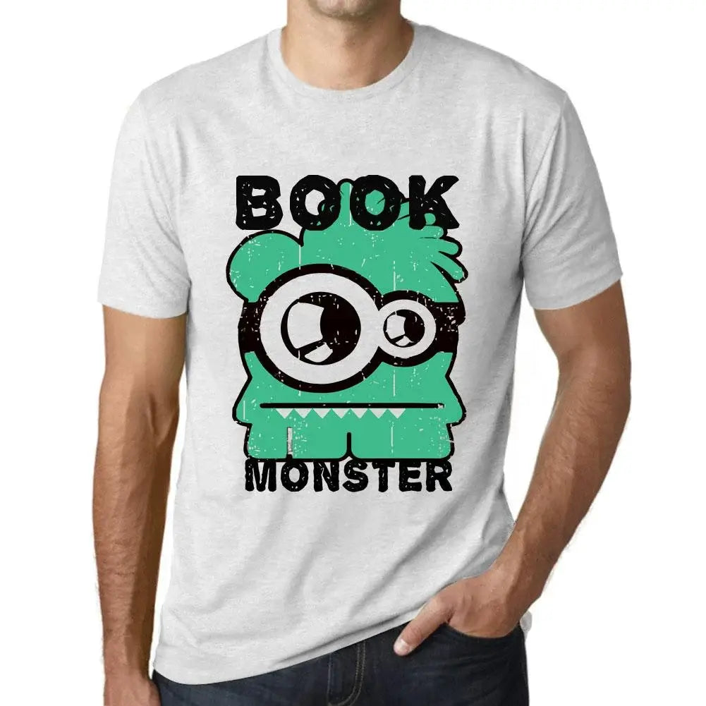 Men's Graphic T-Shirt Book Monster Eco-Friendly Limited Edition Short Sleeve Tee-Shirt Vintage Birthday Gift Novelty