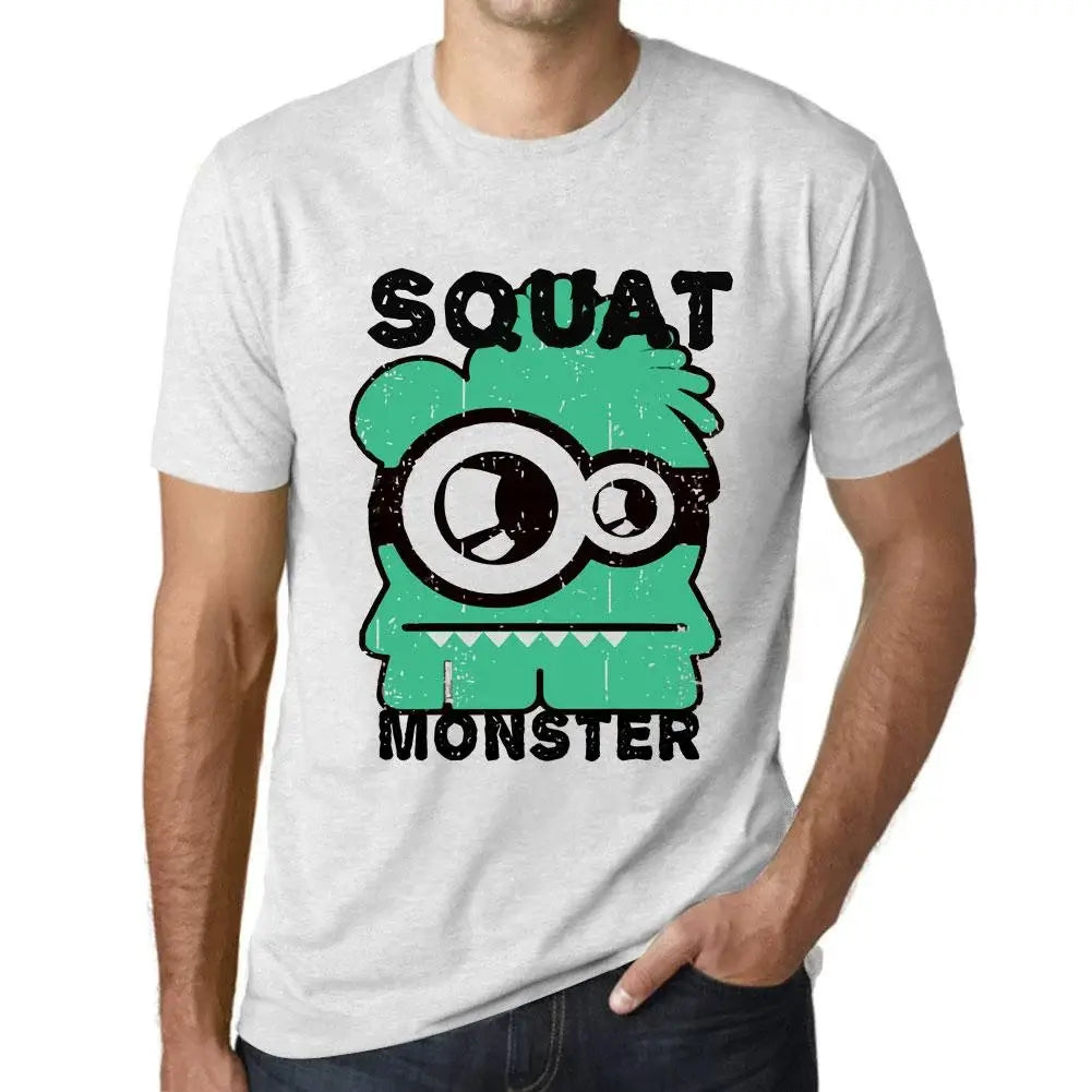 Men's Graphic T-Shirt Squat Monster Eco-Friendly Limited Edition Short Sleeve Tee-Shirt Vintage Birthday Gift Novelty