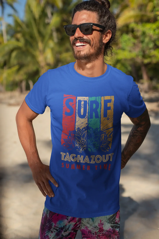 Men's Graphic T-Shirt Surf Summer Time TAGHAZOUT Royal Blue