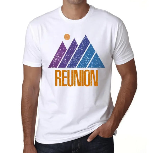 Men's Graphic T-Shirt Mountain Reunion Eco-Friendly Limited Edition Short Sleeve Tee-Shirt Vintage Birthday Gift Novelty