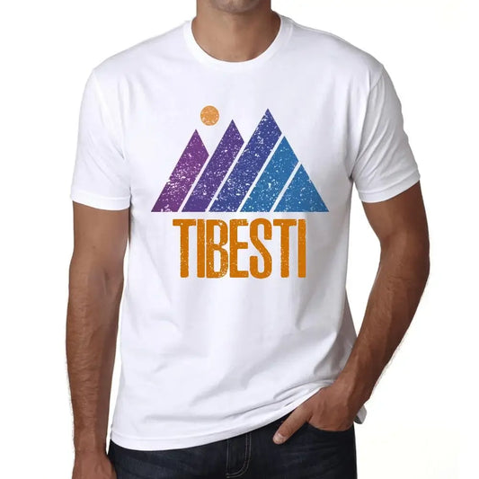 Men's Graphic T-Shirt Mountain Tibesti Eco-Friendly Limited Edition Short Sleeve Tee-Shirt Vintage Birthday Gift Novelty