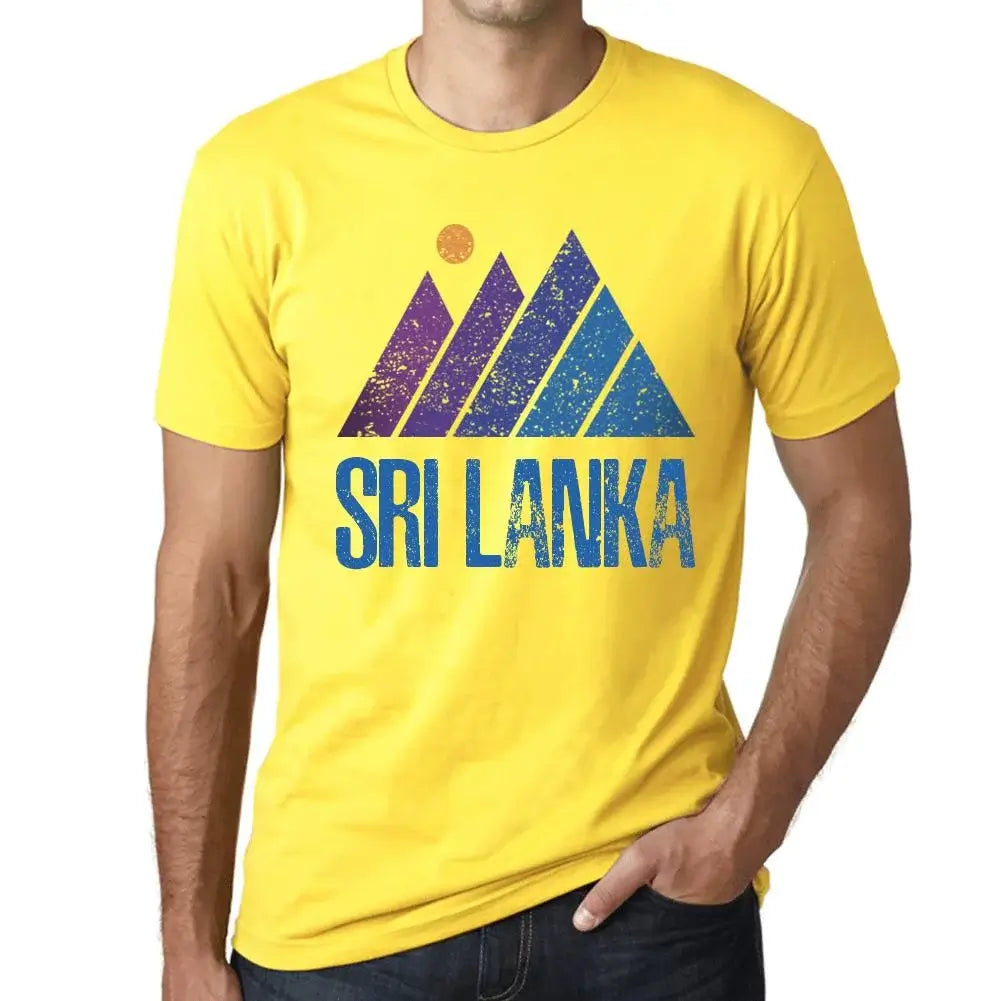 Men's Graphic T-Shirt Mountain Sri Lanka Eco-Friendly Limited Edition Short Sleeve Tee-Shirt Vintage Birthday Gift Novelty