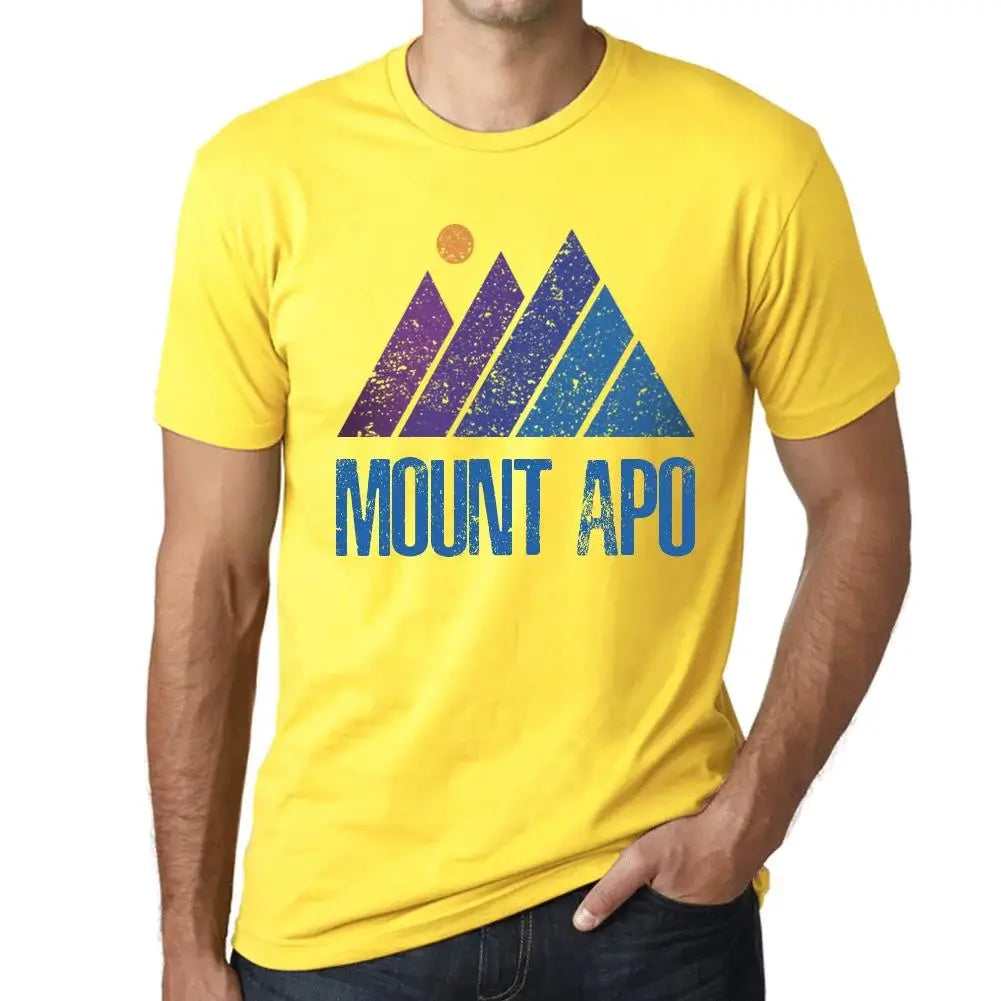 Men's Graphic T-Shirt Mountain Mount Apo Eco-Friendly Limited Edition Short Sleeve Tee-Shirt Vintage Birthday Gift Novelty